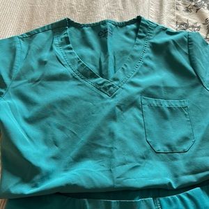 Teal scrub set Angie's uniforms